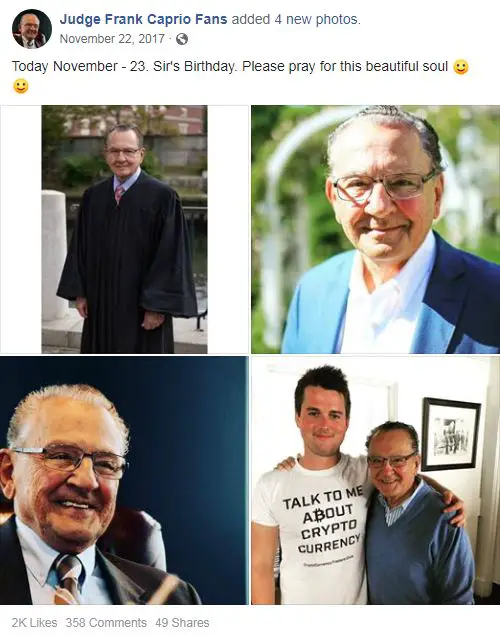 Frank Caprio Dead Or Alive? Status & Family Details With Wife Of Court Hero